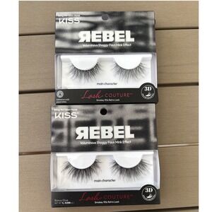 KISS Rebel Lash Couture Voluminous Shaggy Faux Mink Effect Lashes Main Character
